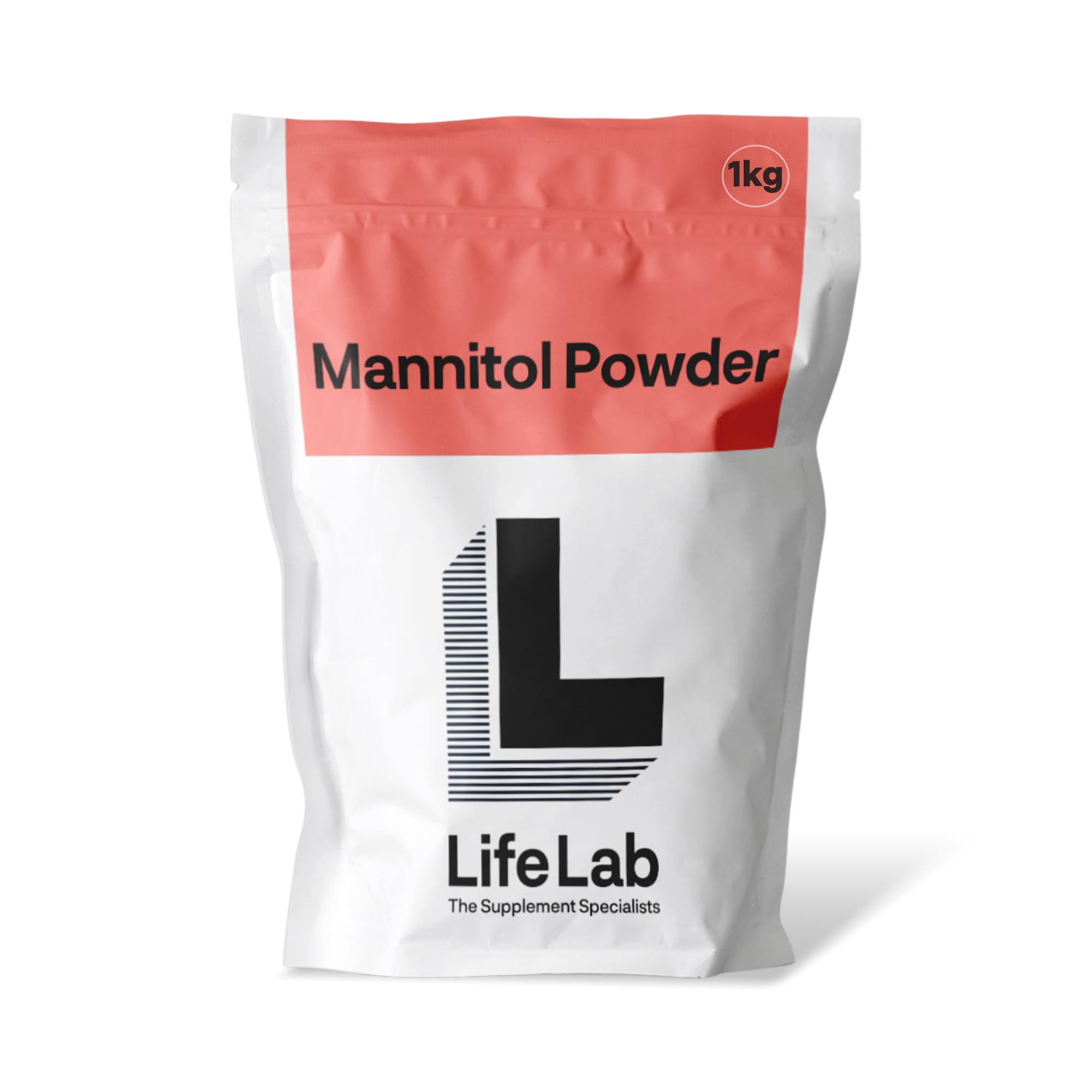 LifeLab Mannitol Powder 1kg – 99.1% Pure Natural Sugar Alternative