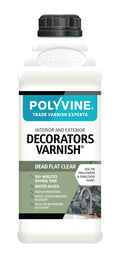 Polyvine Decorators Varnish Dead Flat – UV Protection Clear Sealant 1L