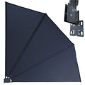 QUICK STAR Privacy Screen 115x115cm | Grey Fabric Balcony Divider