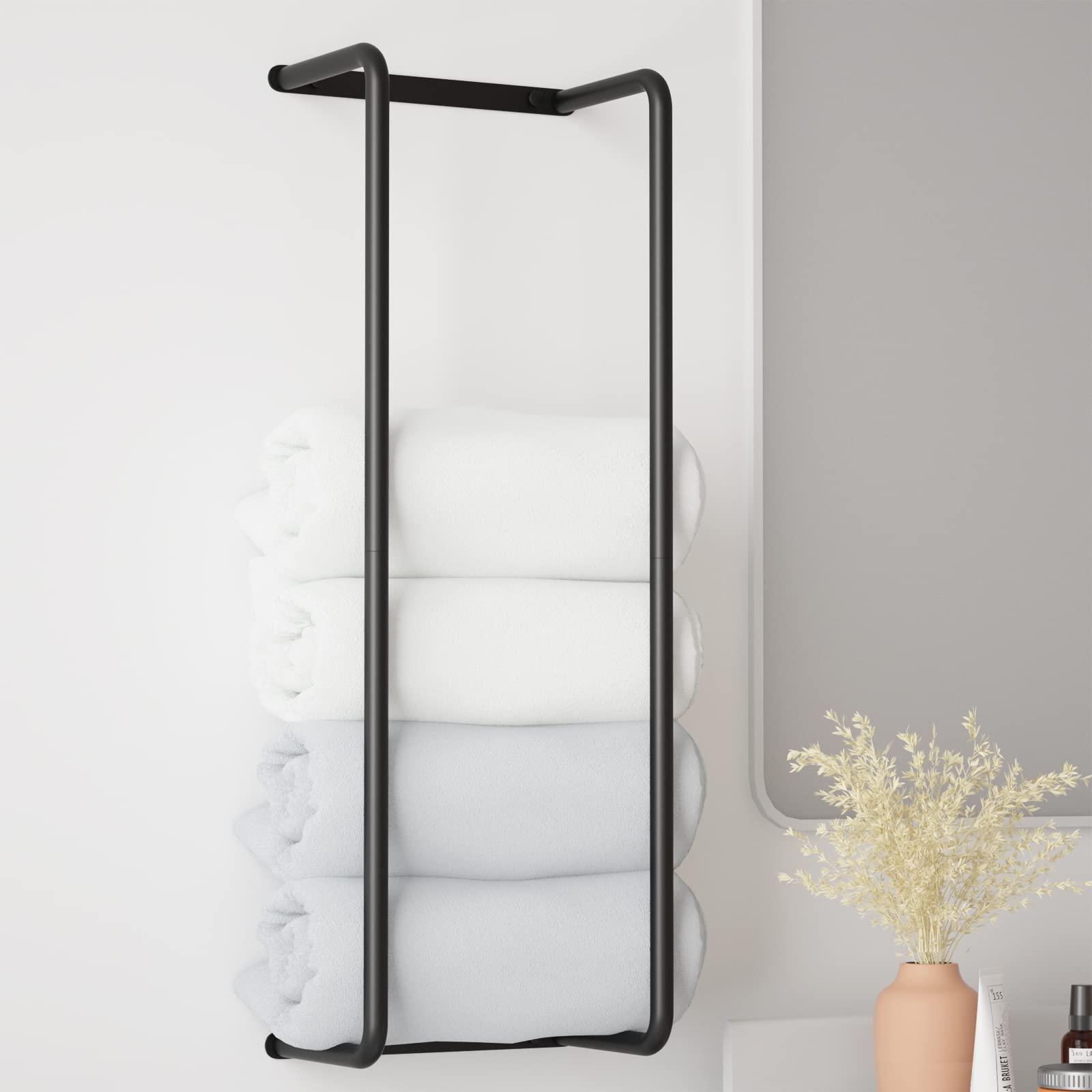 Wall Mounted Stainless Steel Towel Rack for Rolled Towels