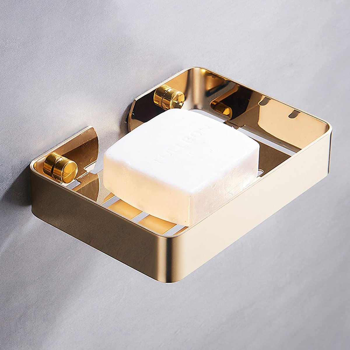 Melairy Wall Mounted Soap Dish – 304 Stainless Steel Draining Holder, Gold