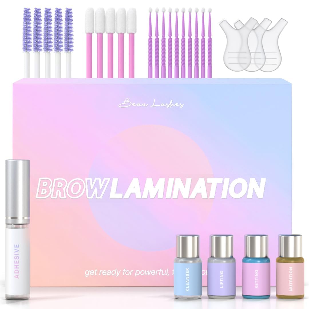 Beau Brow Lamination Kit | Professional DIY Eyebrow Lift with Keratin