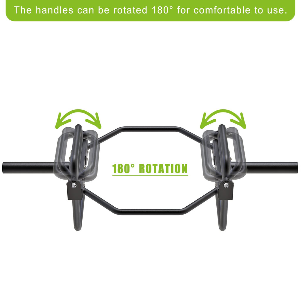 Kipika Olympic Hex Trap Bar – Folding Handles & Stand, 1000lb Capacity