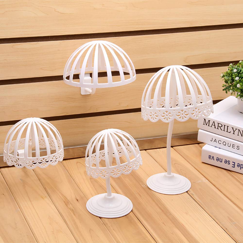 POFET 2 pcs Plastic Baby Hat Cap Storage Display Holder Hair Wigs Rack Shelf Stand - image 4