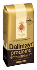 Dallmayr Prodomo Decaf Coffee Beans - 500g Gourmet Blend (Pack of 12)