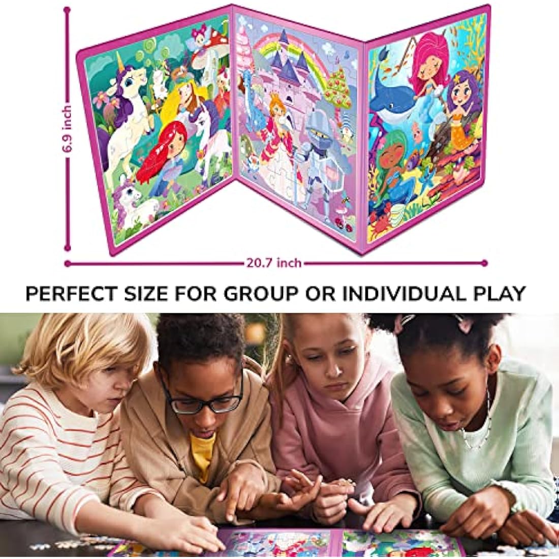 QUOKKA Magnetic Puzzles for Toddlers | 36pc Unicorn Travel Jigsaw Games