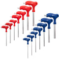 Toolwiz 14-Piece T-Handle Allen Key Set | SAE & Metric CR-V Hex Wrenches