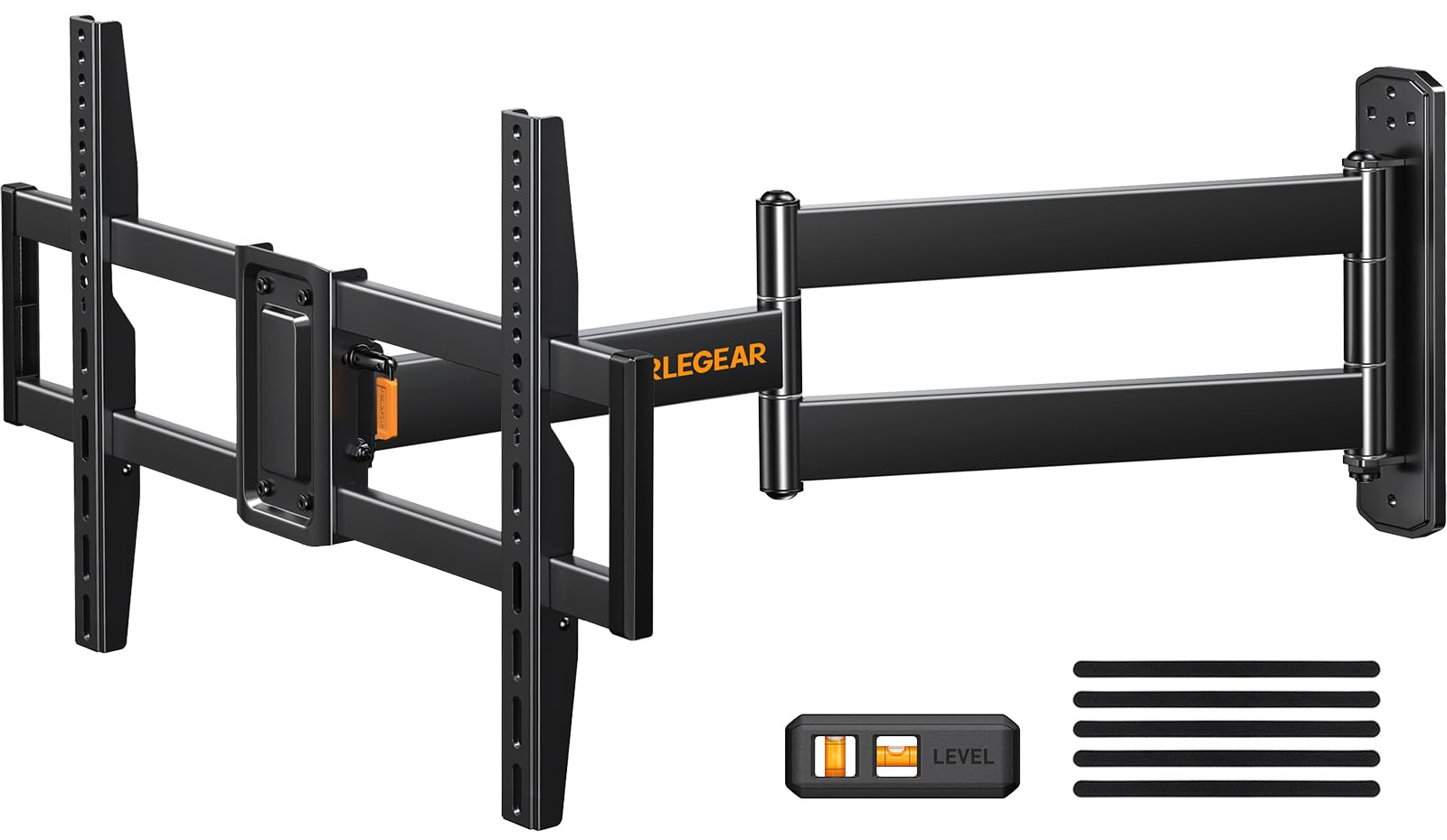Perlegear Corner TV Wall Bracket | 32-75 Inch Long Reach Swivel Mount