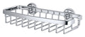 tesa Aluxx Small Shower Basket | Chrome Aluminum Adhesive Wall Mount