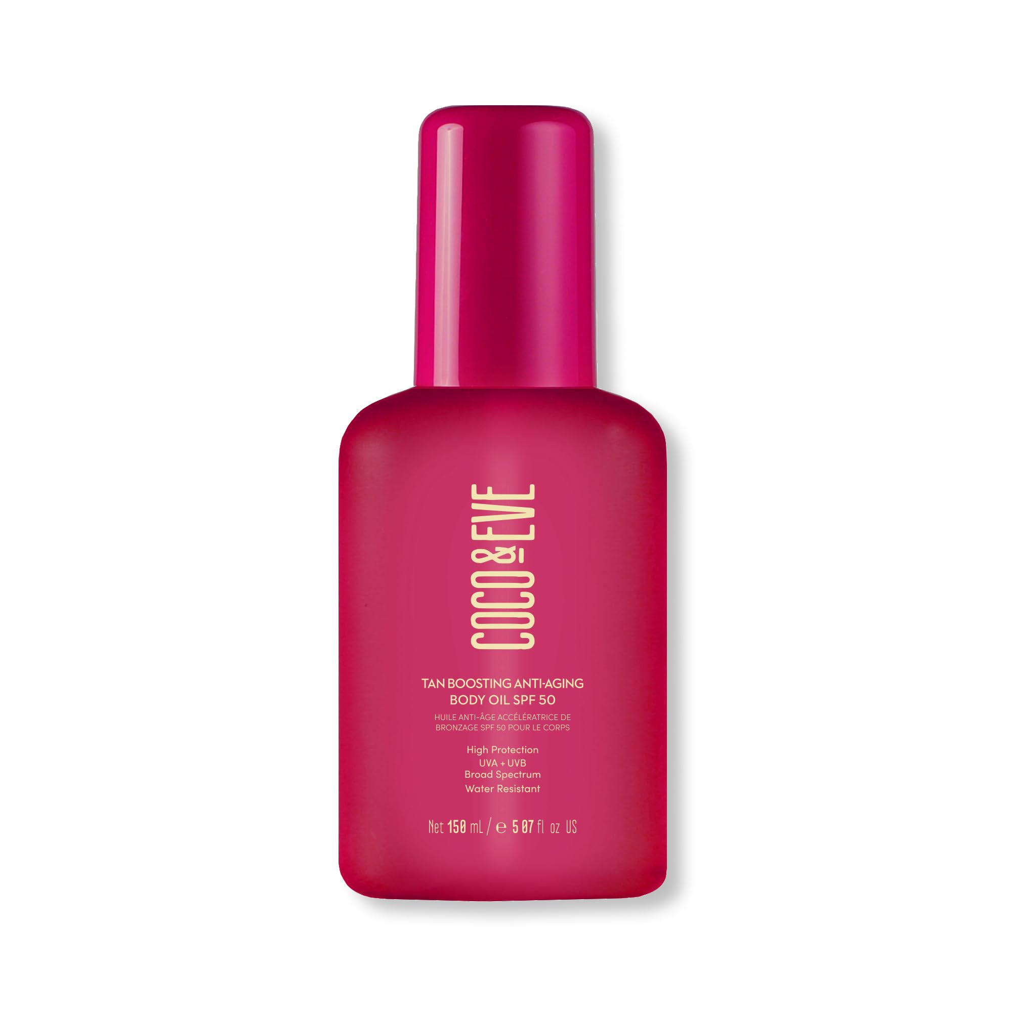 Coco & Eve Tan Boosting Anti-Aging Body Oil SPF50 - 150ml Tanning Pump