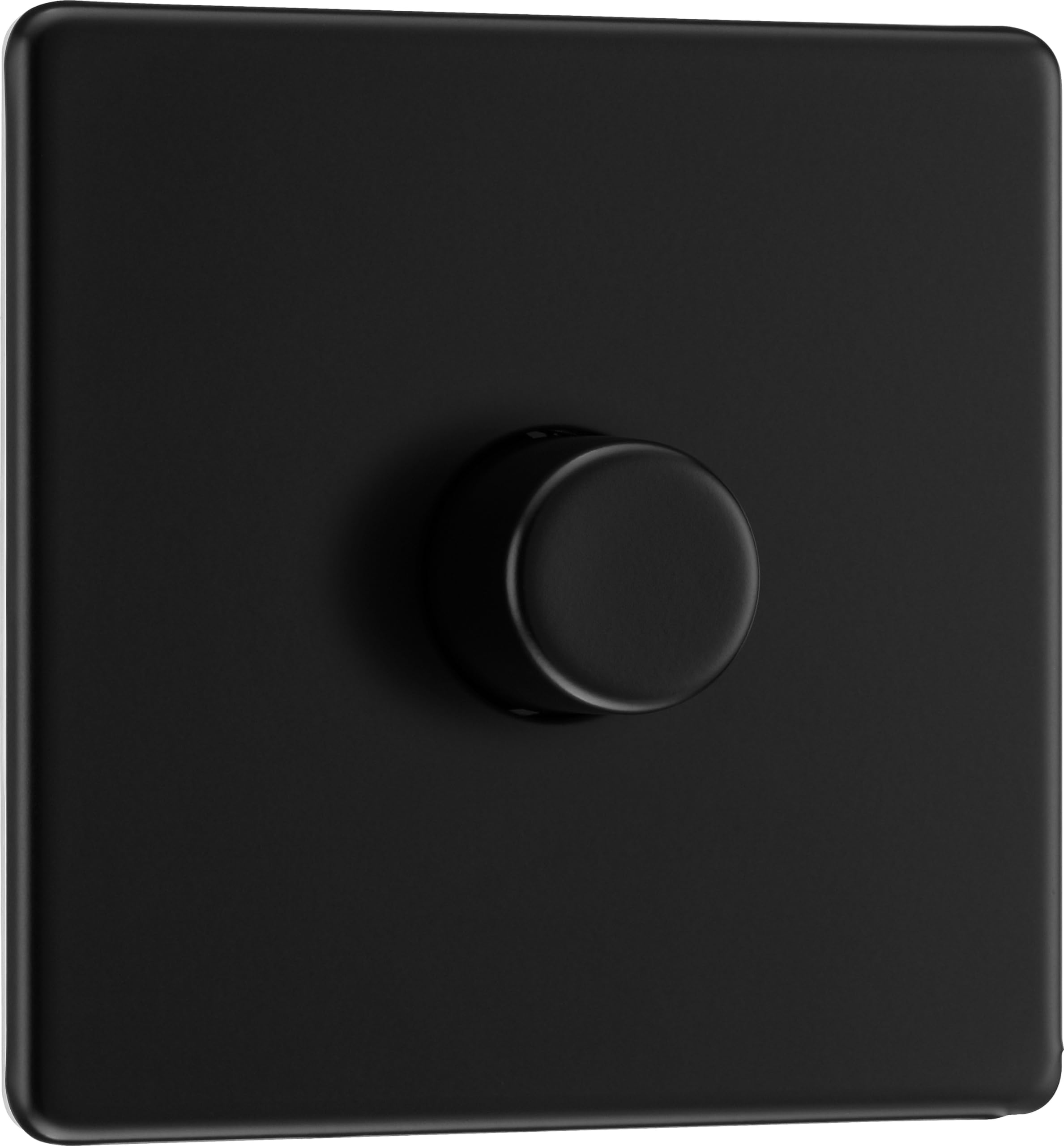BG Electrical Single Wall Dimmer Switch – Matt Black Screwless 200W