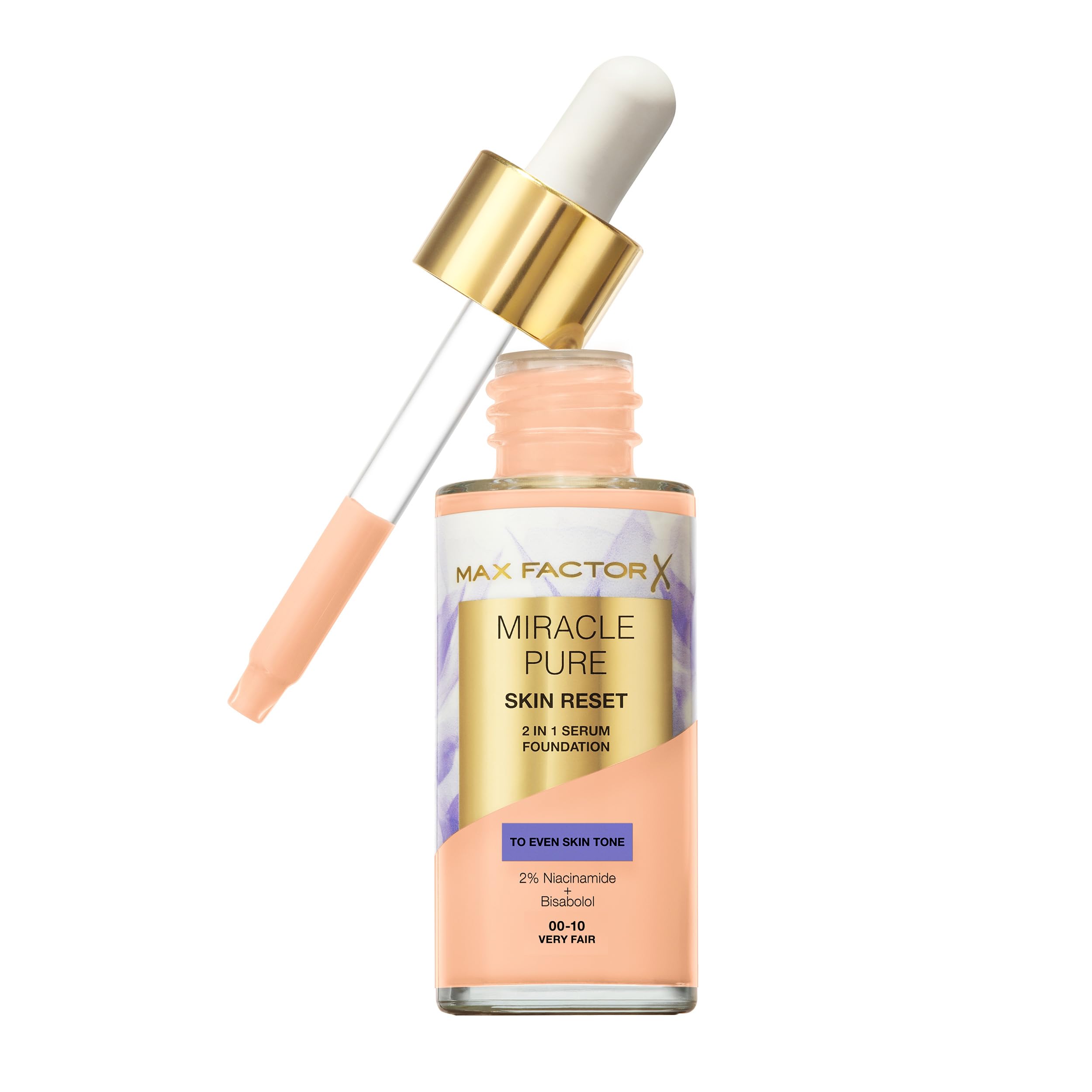 Max Factor Miracle Pure Skin Reset Serum Foundation – 00-10 Very Fair