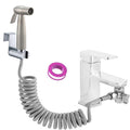 Handheld Bidet Sprayer Kit – Brushed Nickel Toilet Shower