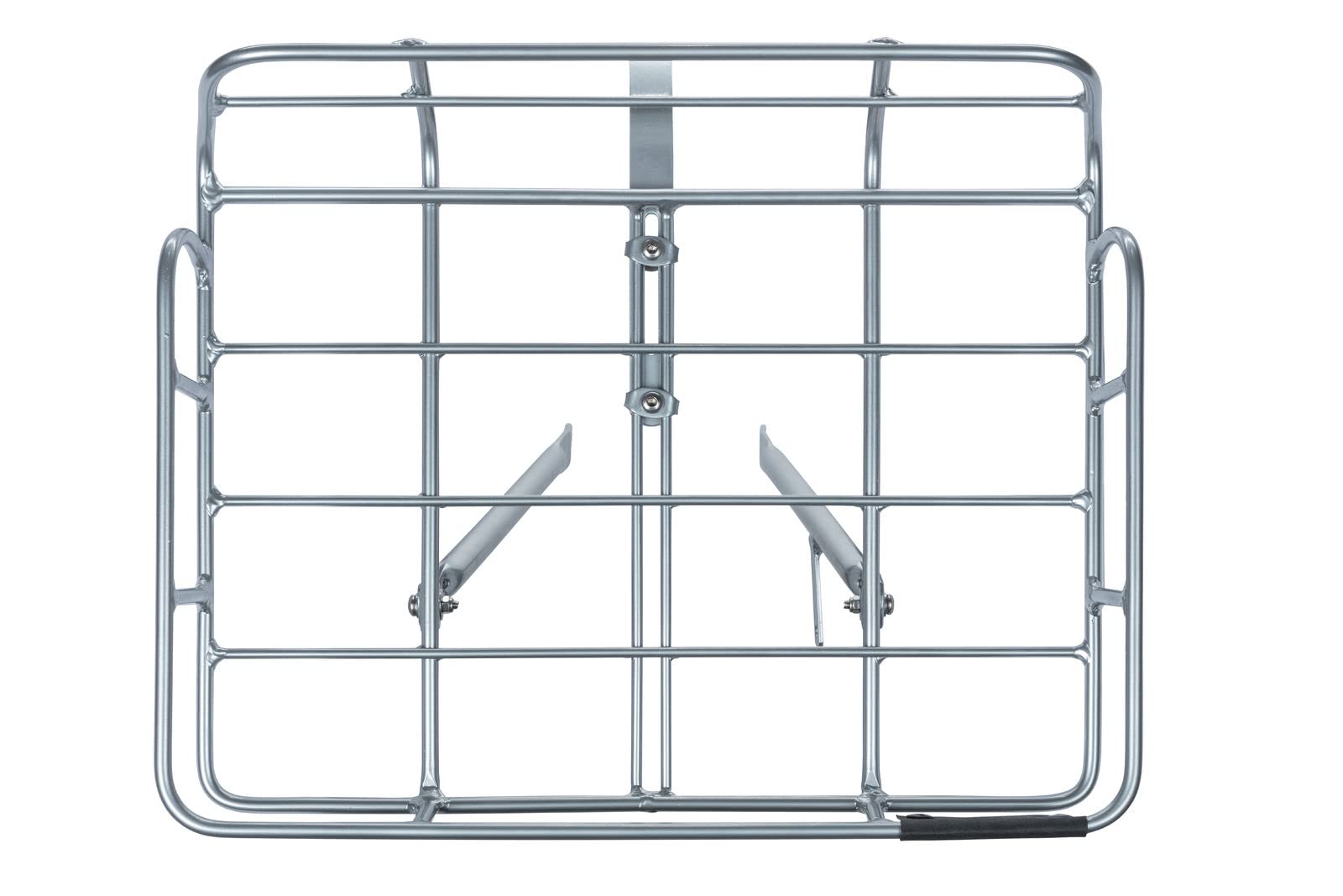 Basil Portland Front Carrier – Aluminum Bicycle Rack with Tan Belt