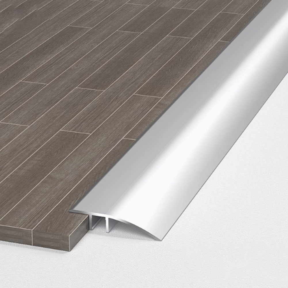 Jolof Store Aluminum Floor Transition Strip - Silver Threshold Ramp 0.9m