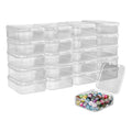 20Pcs Small Clear Plastic Storage Box, Transparent Square Bead Organiser - image 1