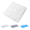 Oxford Homeware Non-Slip PVC Shower Mat - White 53x53cm Square Bath Mat