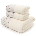 Jolof Store Cotton Dot 3-Piece Bath Towel Set | Soft & Absorbent