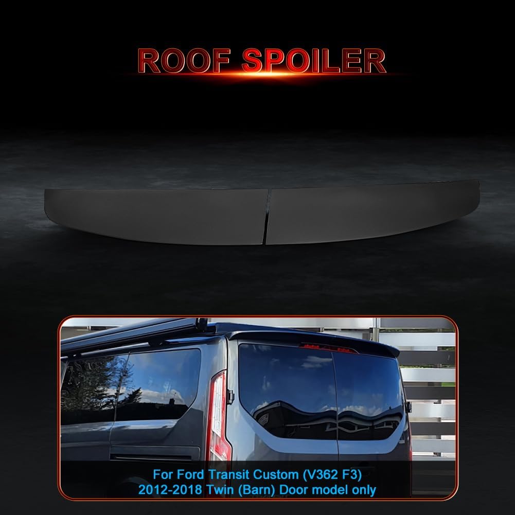 GEARZAAR Rear Roof Spoiler for Ford Transit Custom 2013-2020, Black PU