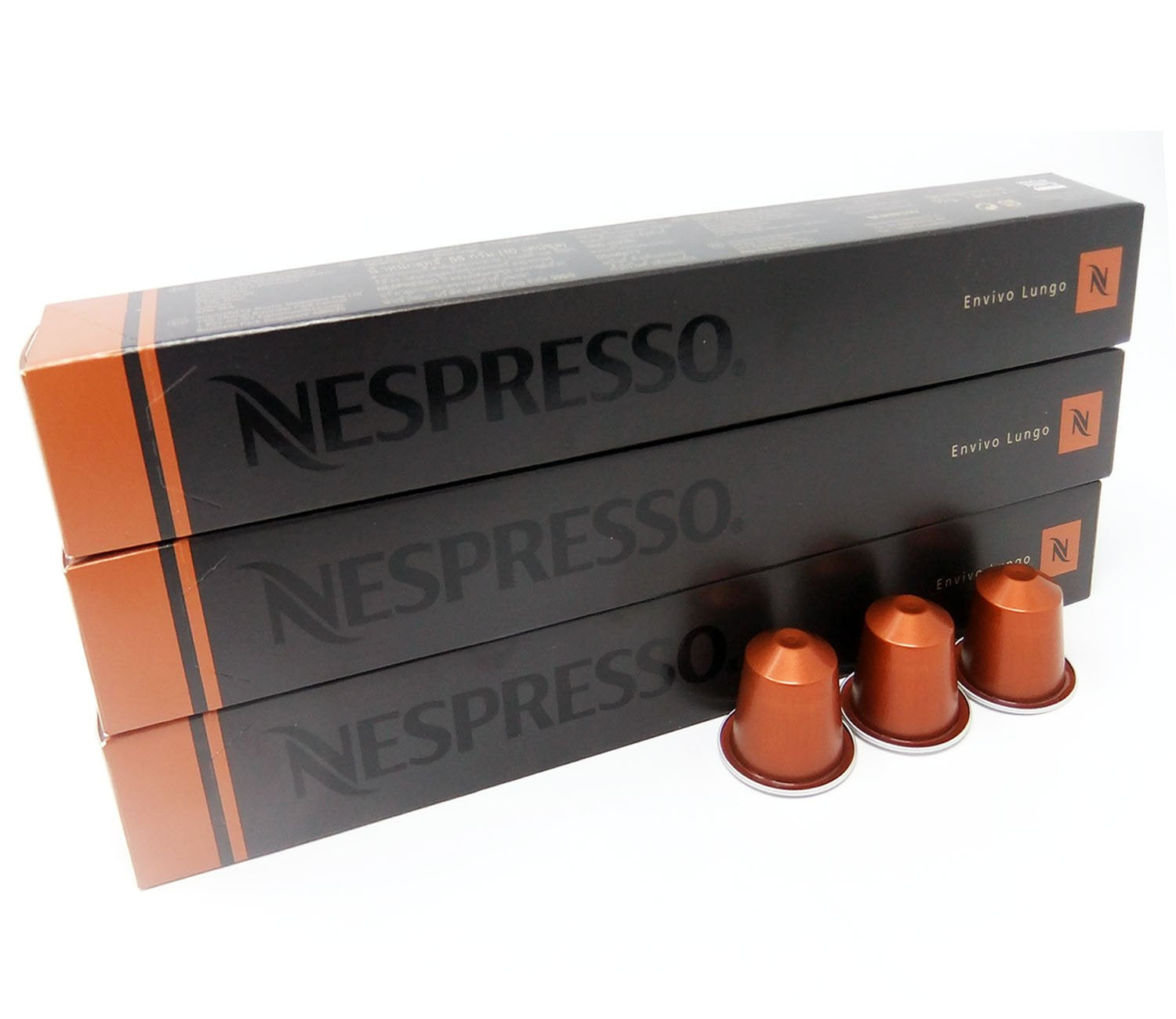 Nespresso Envivo Lungo Coffee Capsules – 30 Pods Intense Roast Coffee