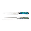 Katana Saya Pearl 2pc Carving Set | VG-10 Damascus Steel & Abalone