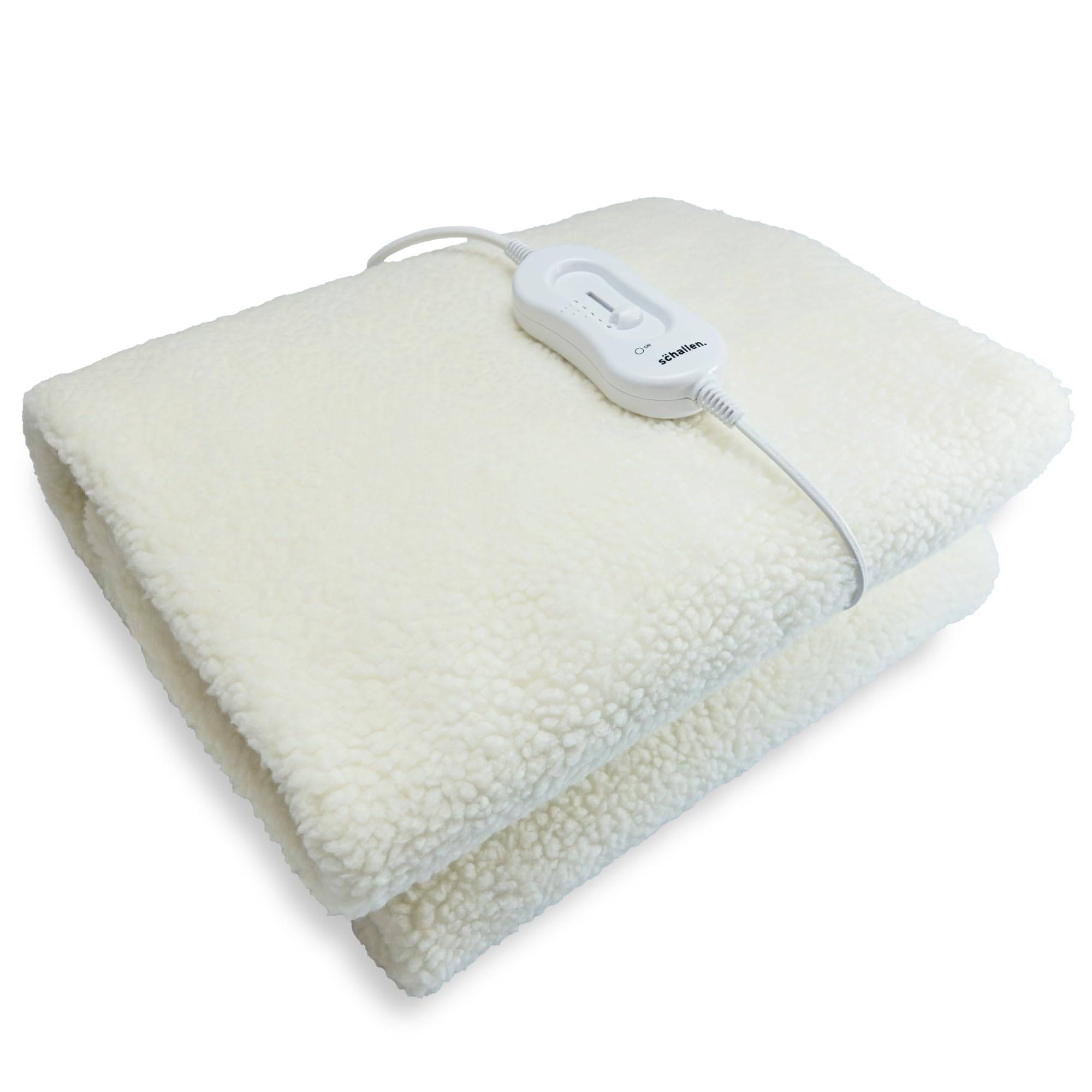 Schallen Electric Heated Blanket – Double Soft Fleece with 3 Heat Settings