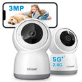 ieGeek 2K 3MP Indoor WiFi Security Camera – 360° PTZ Pet Monitor, 2PCS