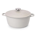 Nuovva 4L Aluminium Dutch Oven – 24cm Non-Stick Casserole Dish, Grey