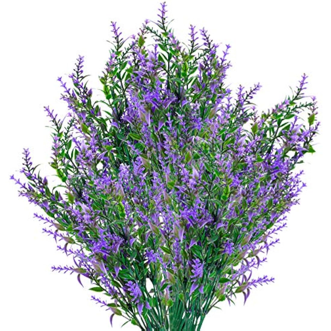 Artificial Lavender Flowers – 6 Pack UV Resistant Faux Purple