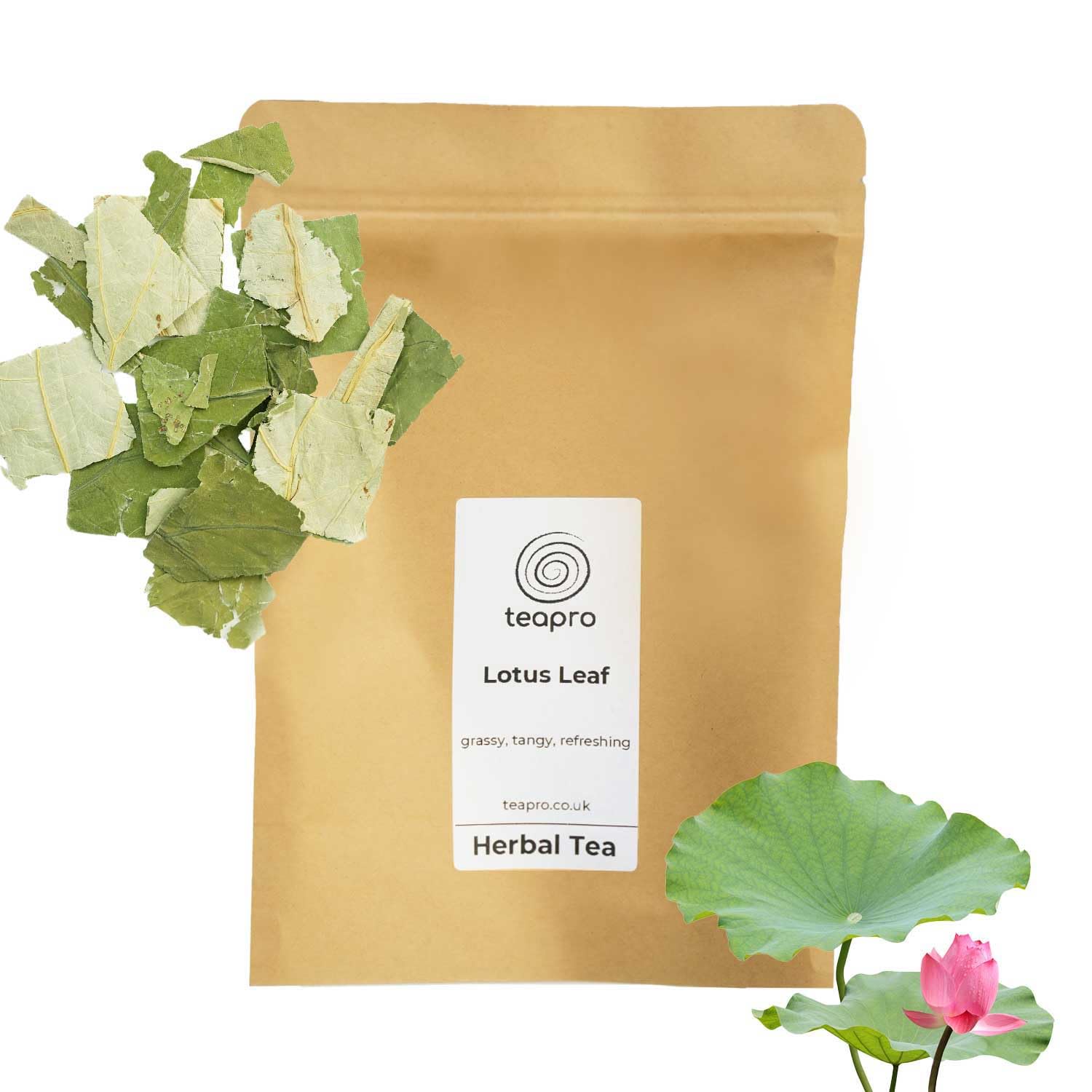 Lotus Leaf Herbal Tea – 120g Caffeine Free Loose Leaf