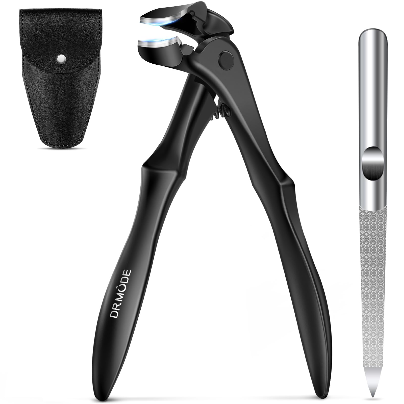 DRMODE Long Handled Toenail Clippers for Thick Nails with Catcher