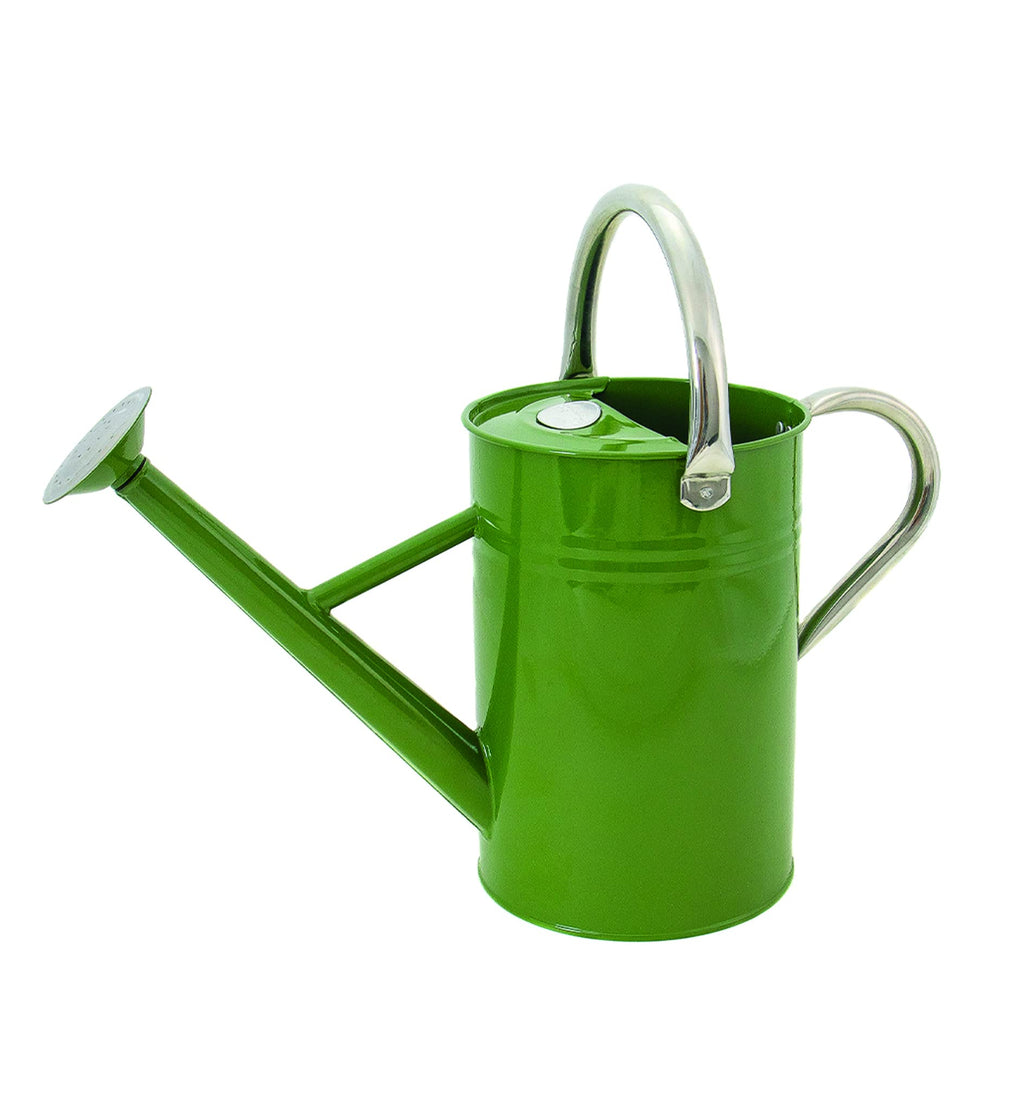 Kent & Stowe 4.5L Vintage Watering Can – Olive Green Galvanised Steel