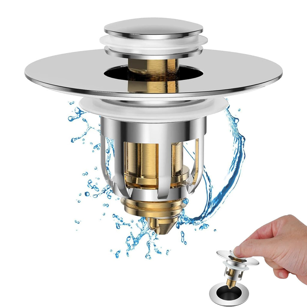 Basin Plug, Easy To Use Sink Plug Replacement, Good Sealing Performance Bullet style Sink Plug Replacement, Suitable For Kitchen And Bathroom, Bath - image 1