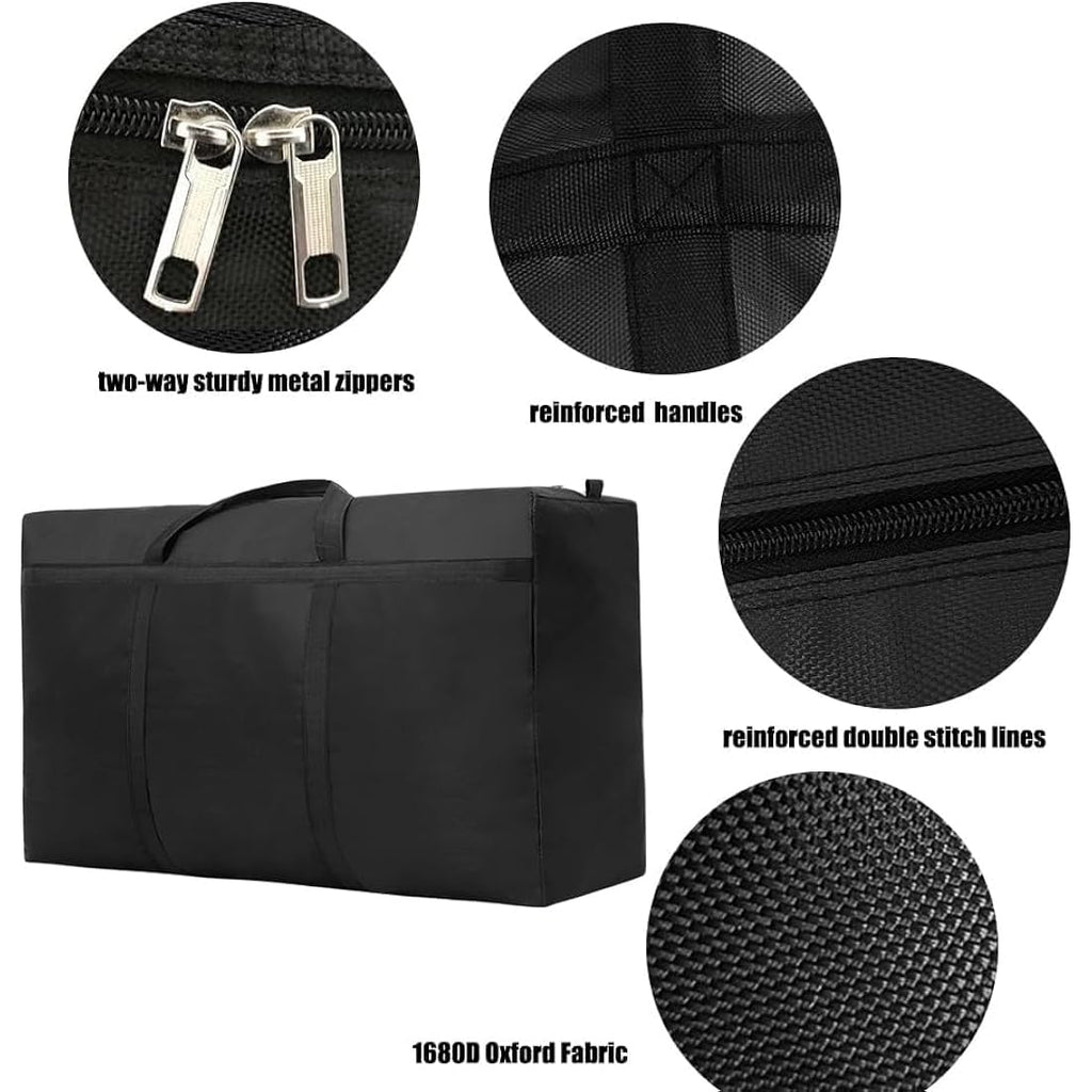 4 Pack 180L Large Moving Bags – Heavy Duty 600D Oxford Storage