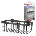 tesa MOON Shower Caddy – Extra Deep Drill-Free Shelf in Brushed Graphite
