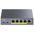 Cudy GS105P 5-Port Gigabit PoE Switch | 4 PoE+ 36W Metal Fanless