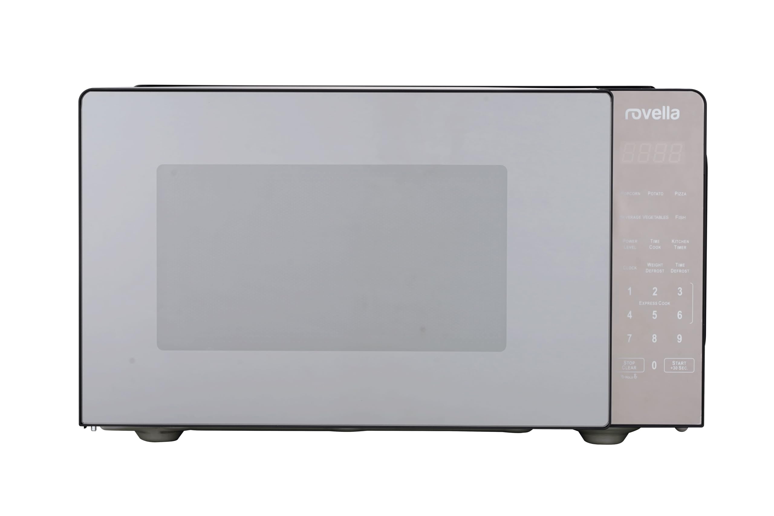 Rovella 23L Digital Microwave Oven 900W | Black Mirror Finish