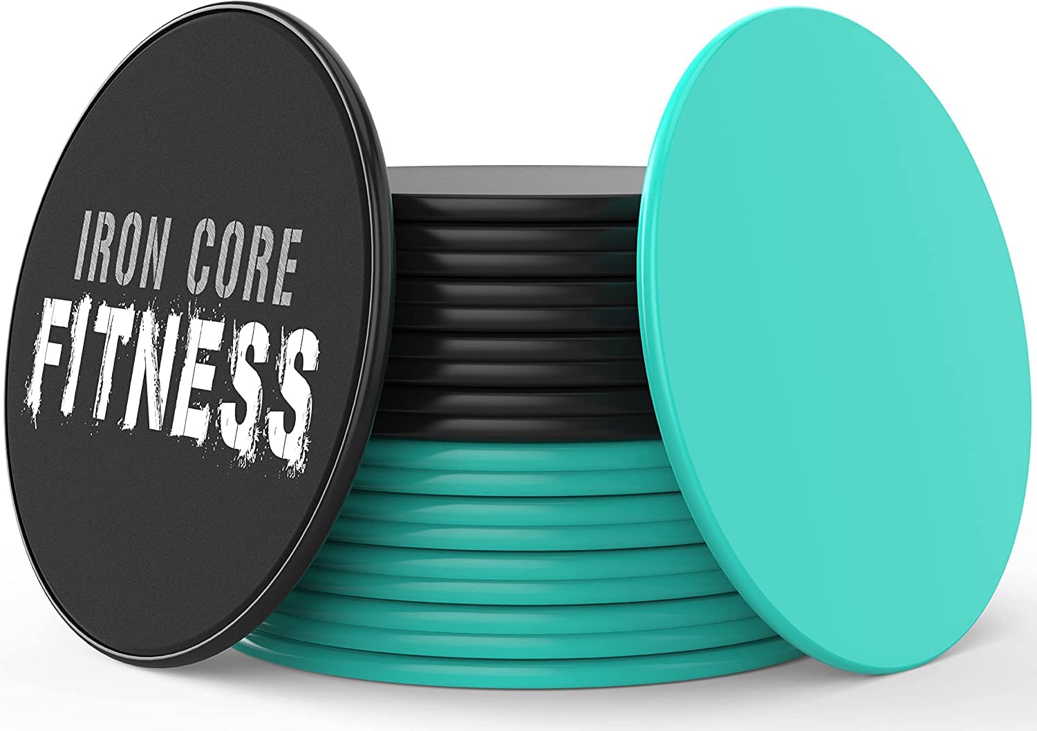 Iron Core Fitness Sliding Discs – 10 Pack Exercise Sliders for HIIT