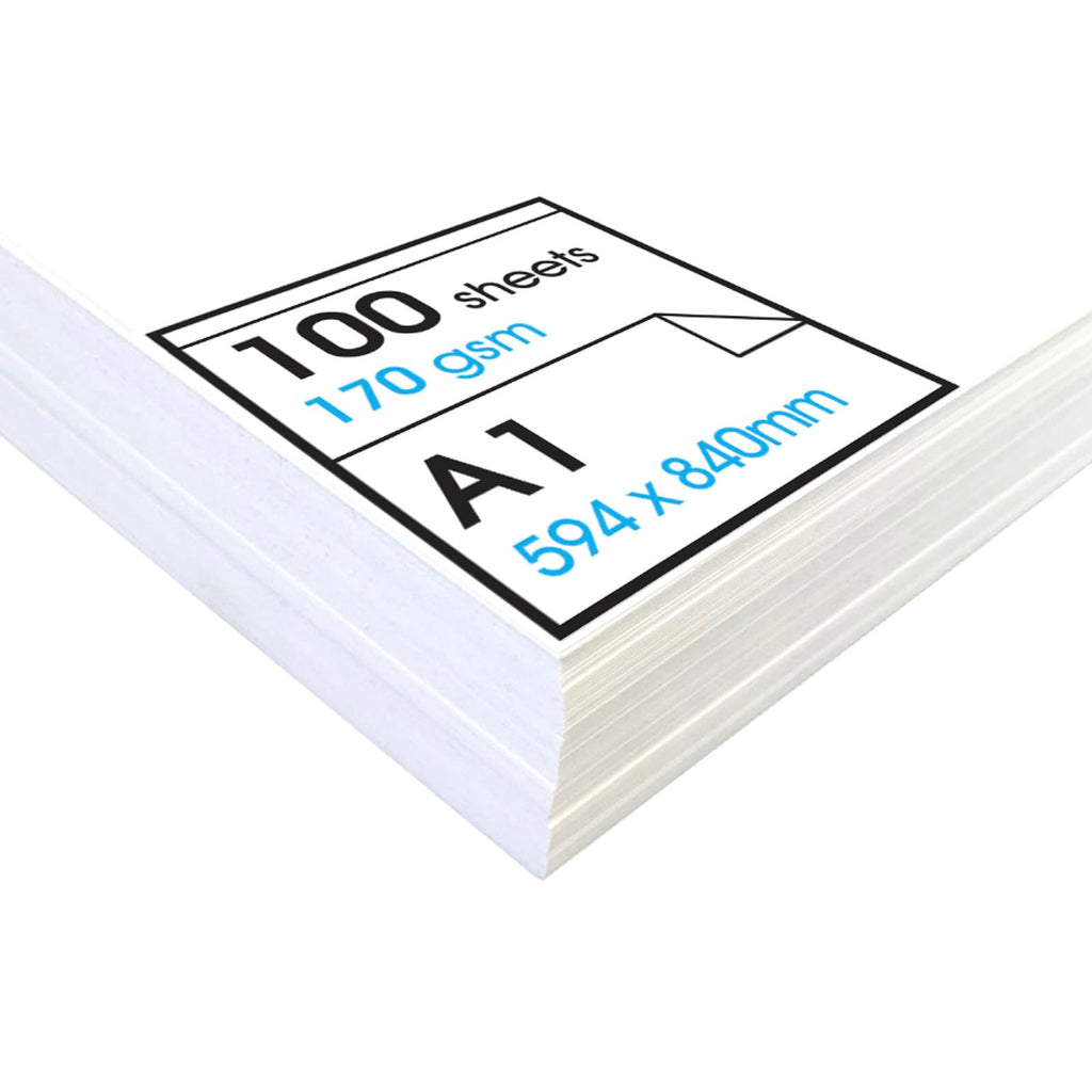Artway Studio A1 Cartridge Paper - 170gsm Acid-Free Drawing Paper (100 Sheets)
