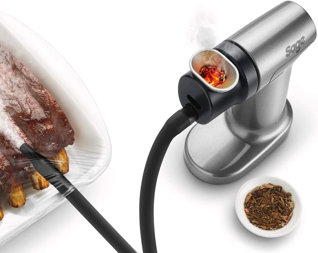 Sage The Smoking Gun Food Smoker – Dual Speed Cold Smoke Infuser, Silver