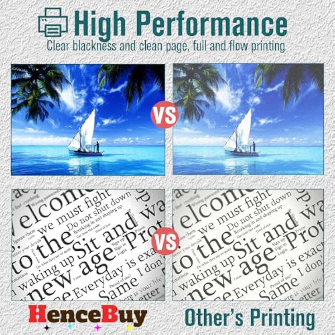 HenceBuy 205A CF530A Toner Cartridges for HP Color LaserJet Pro M181fw, 4-Pack