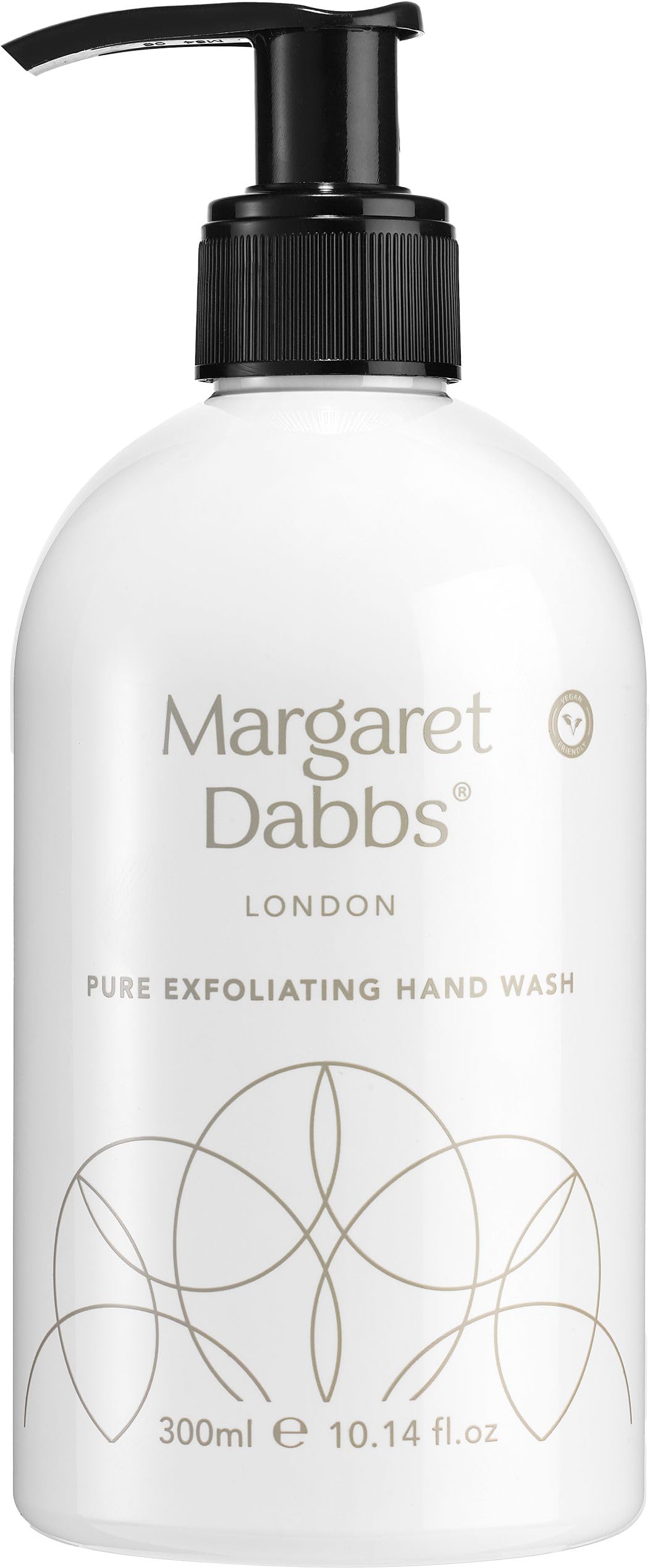 Margaret Dabbs PURE Exfoliating Hand Wash – Hydrating Vegan Soap, 300ml