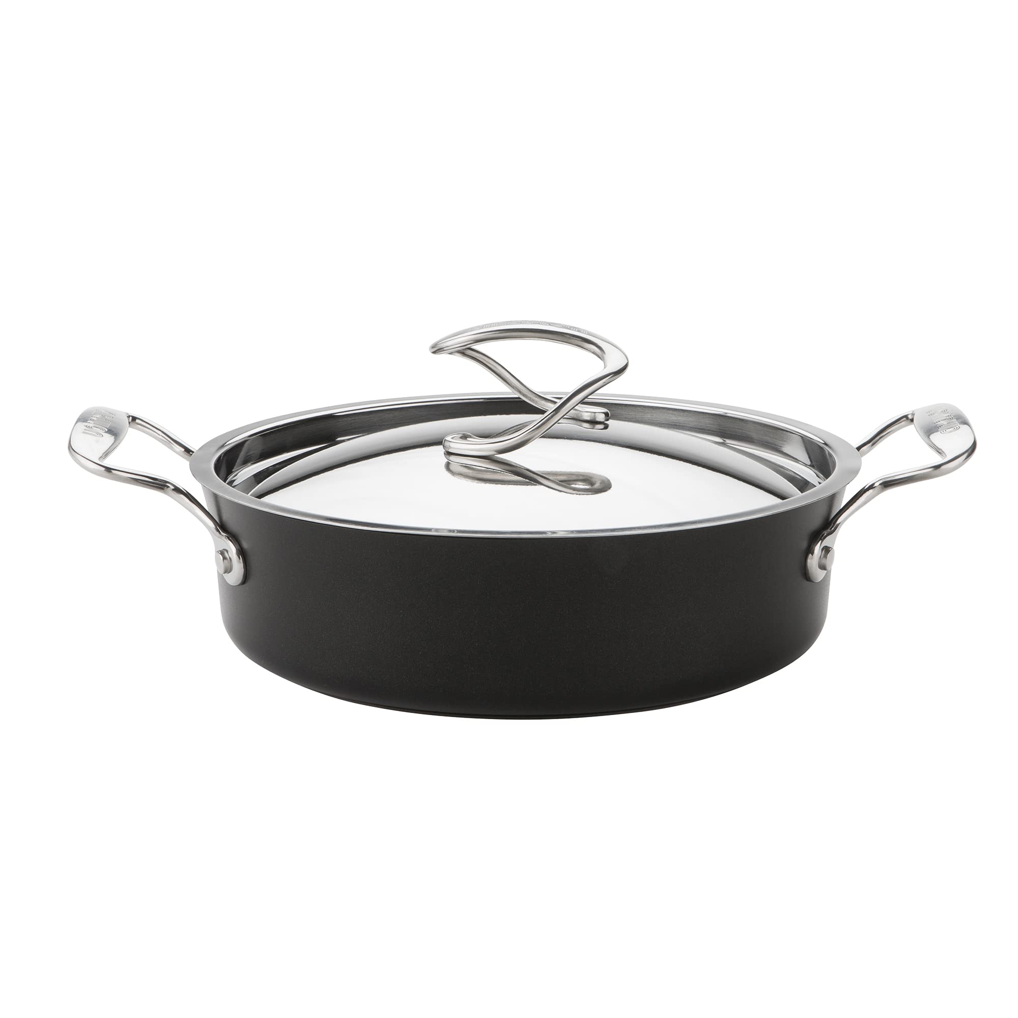 Circulon Style Hard Anodised Non-Stick Sauteuse Pan | 24cm/2.8L Black