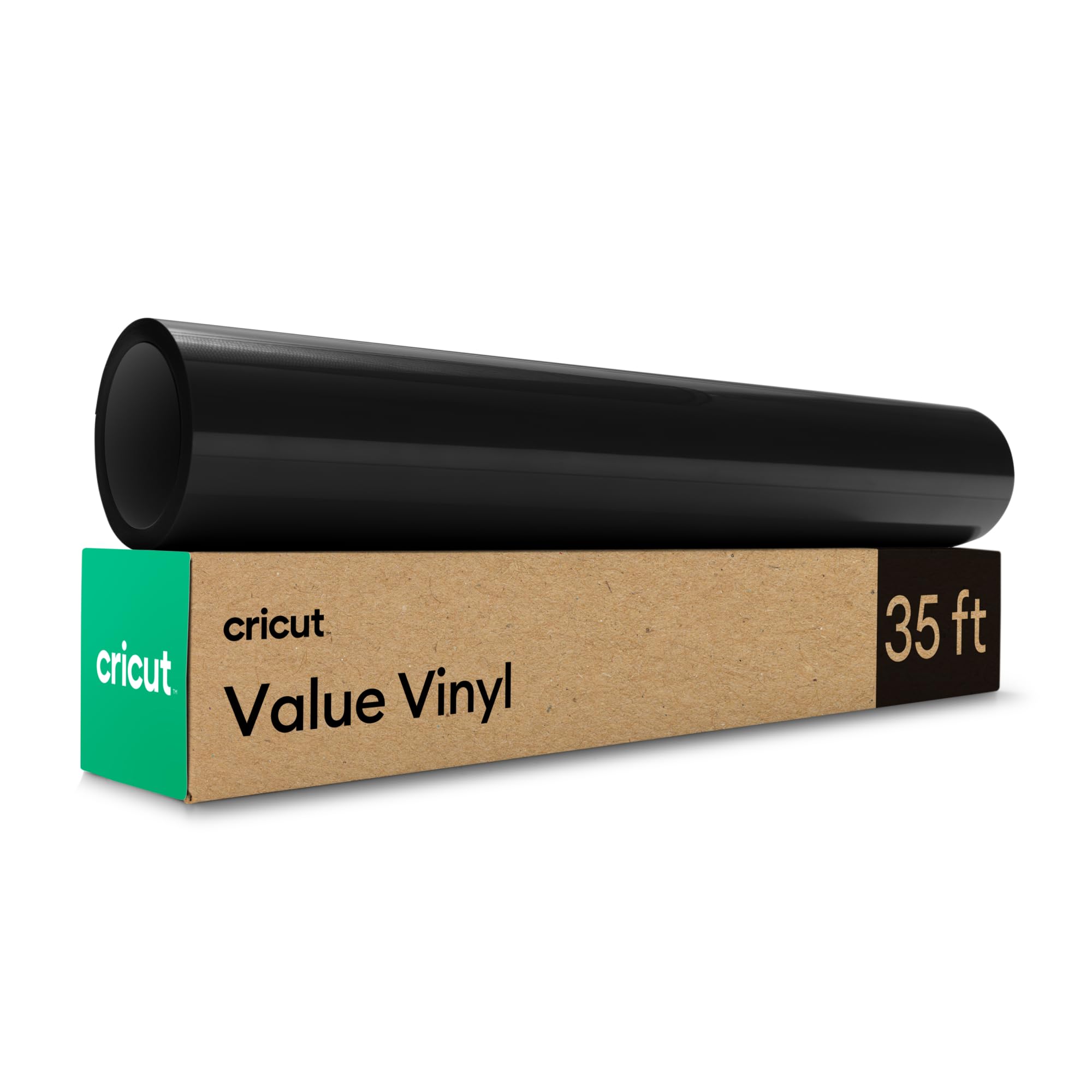 Cricut Permanent Vinyl – Matte Black Self Adhesive Roll – 12" x 35 ft