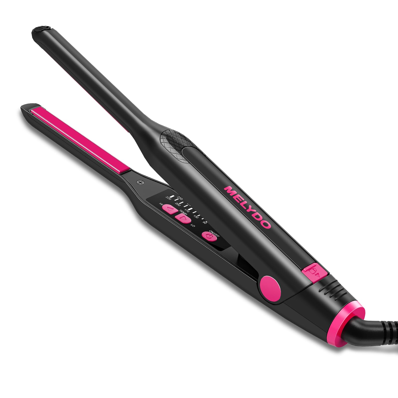 MELYDO 2-in-1 Mini Pencil Hair Straightener | Ceramic Iron for Pixies