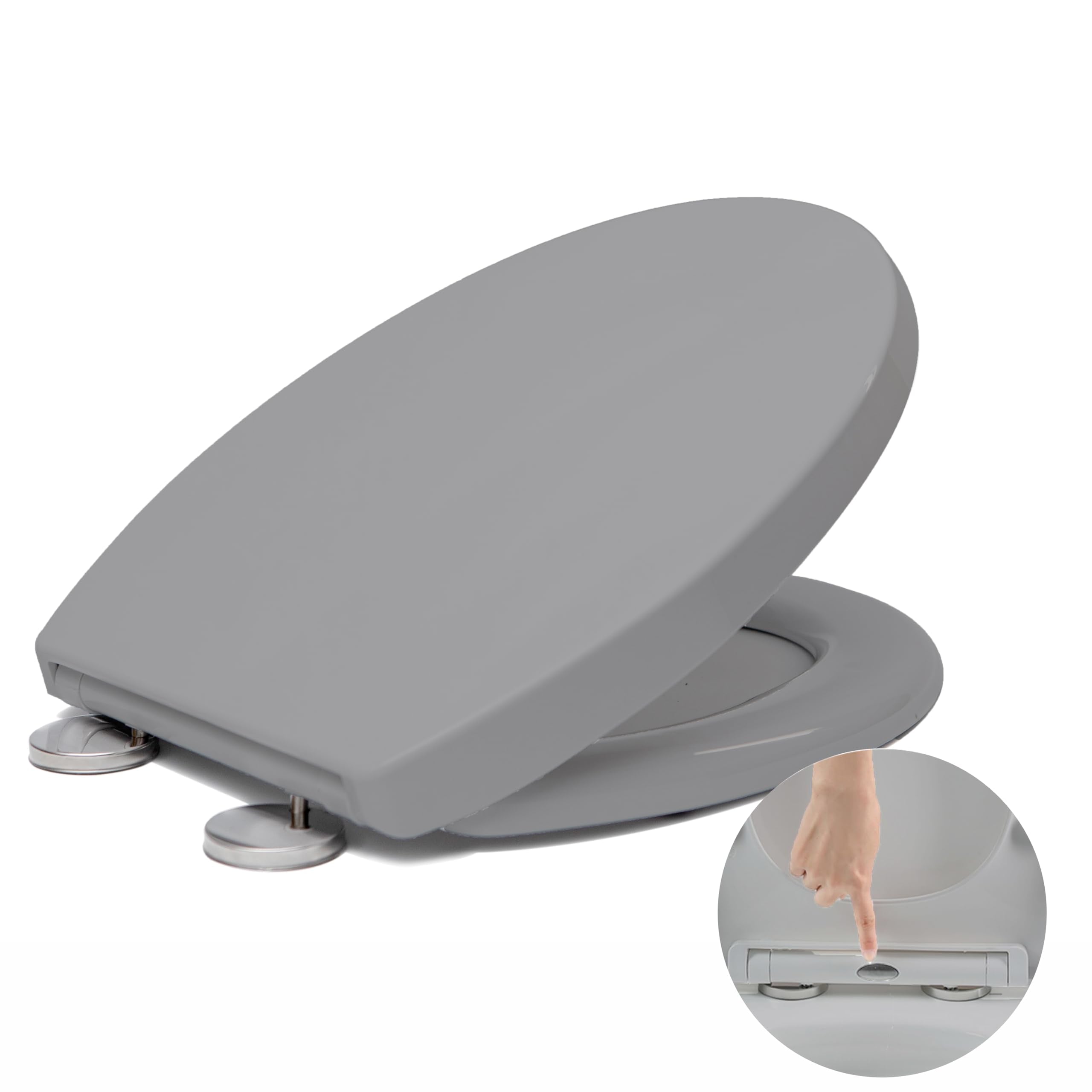 Soft Close Toilet Seat – O Shape Universal Quick Release