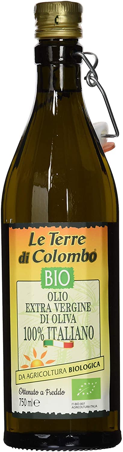 Le Terre Di Colombo Organic Extra Virgin Olive Oil - 0.75L Italian EVOO