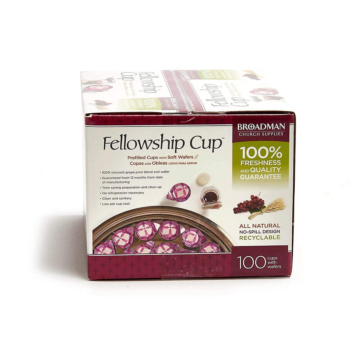 Broadman Church Supplies Prefilled Communion Fellowship Cups – 100 Count