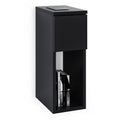 ComfortCove Narrow Bedside Table | Slim Black End Table with Drawer