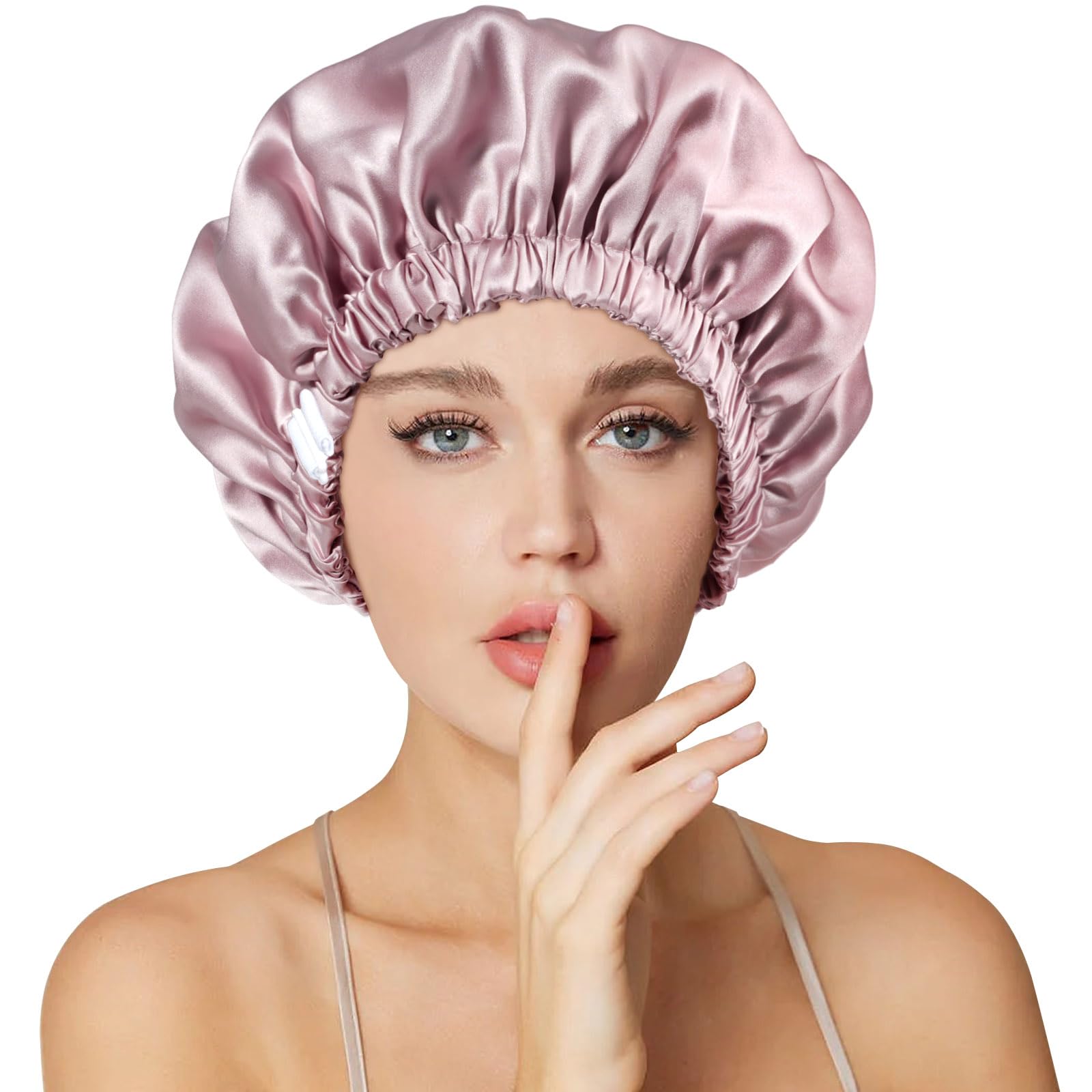 Necole 22 Momme Mulberry Silk Hair Bonnet | Double Layer Sleep Cap
